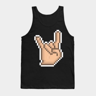 Metal Emote Pixel Art Tank Top